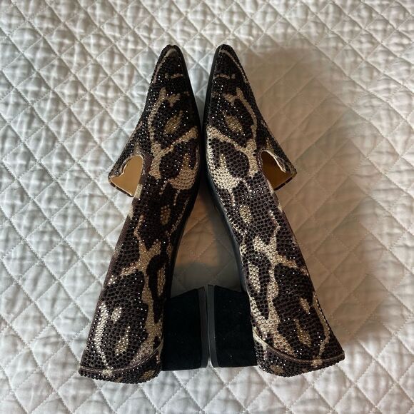 Alex Marie new without beaded animal print loafers,‎ brown tan, size 6 - Picture 13 of 14